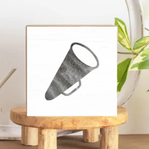 Cheer Decorative Wooden Block