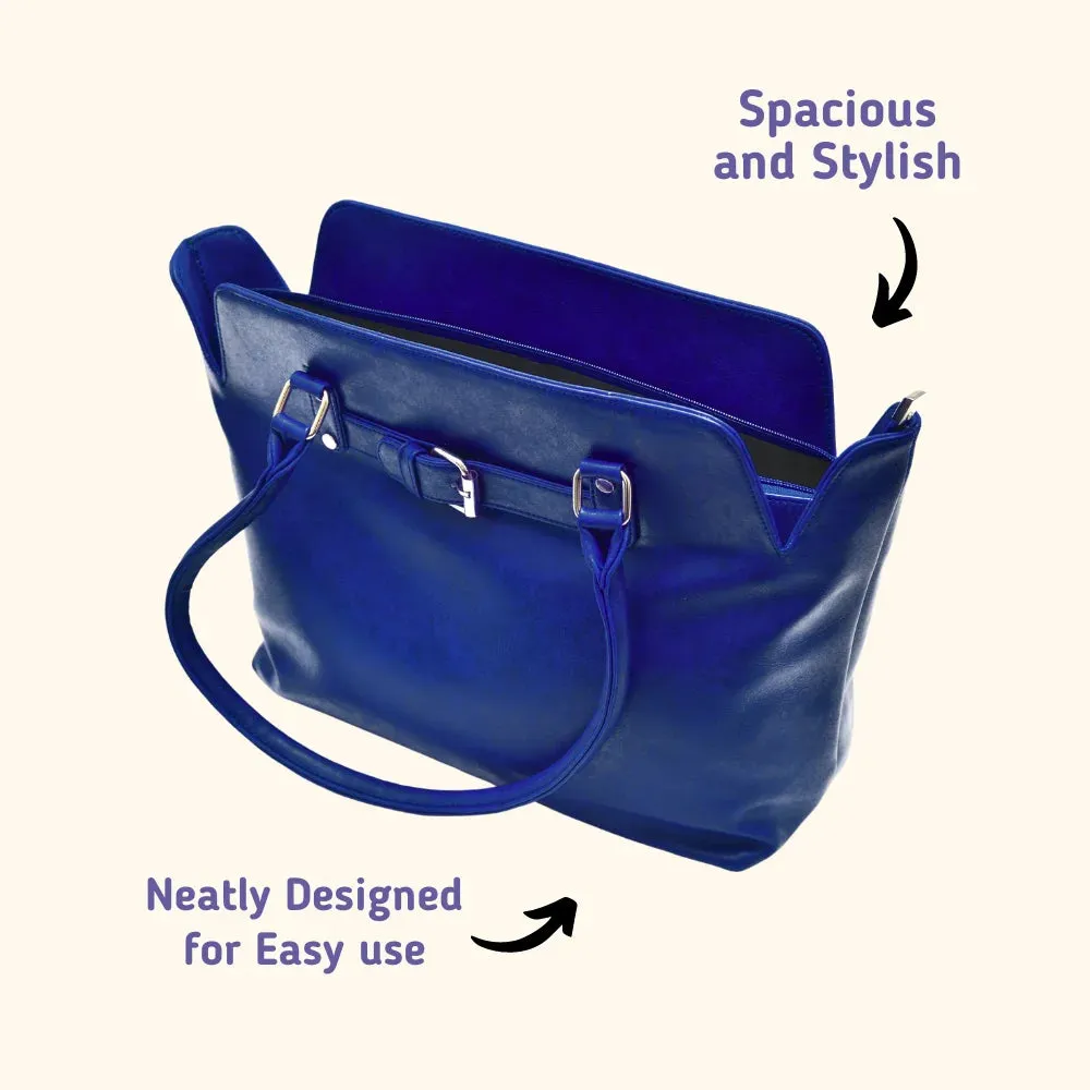 Classy Leather Customized Hand Bag 1.0 - Royal Blue