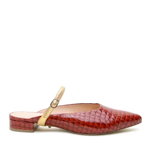 Clay Croc Point Slide   Gold Twiggy