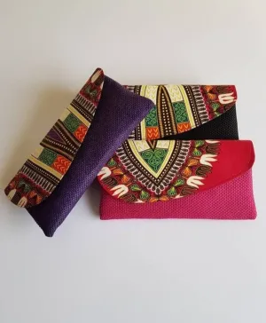 Clutch Bag with Dashiki Print