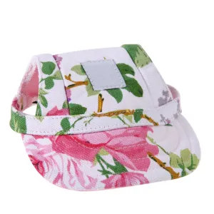 Cute Floral Dog Hat