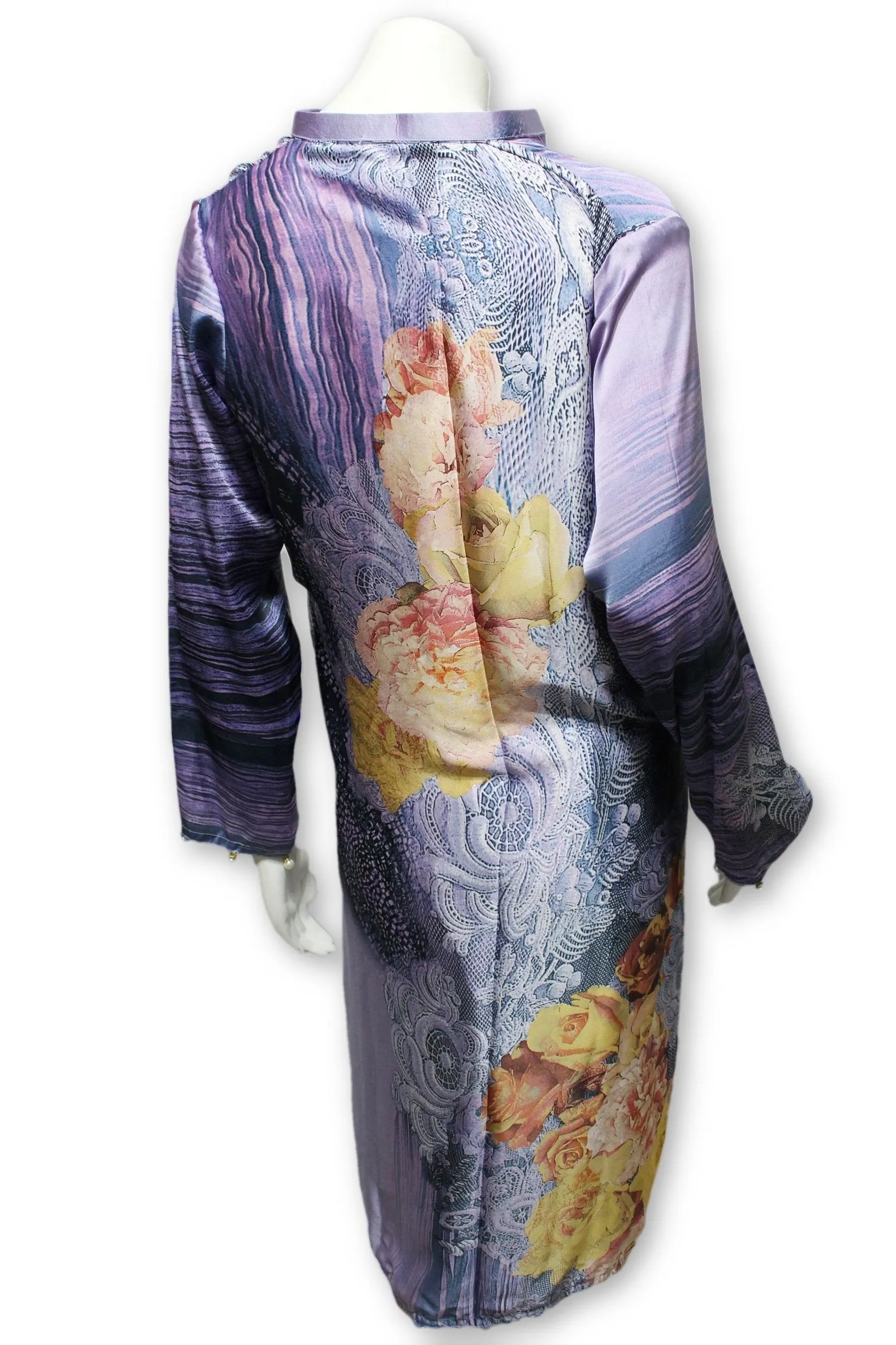 D24 Pakistani Indian Women Digital Print Stylish Silk Kurti