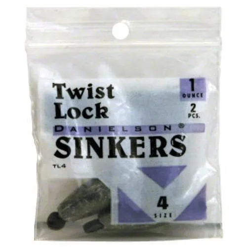 Danielson Rubbercore Twist Lock Sinkers