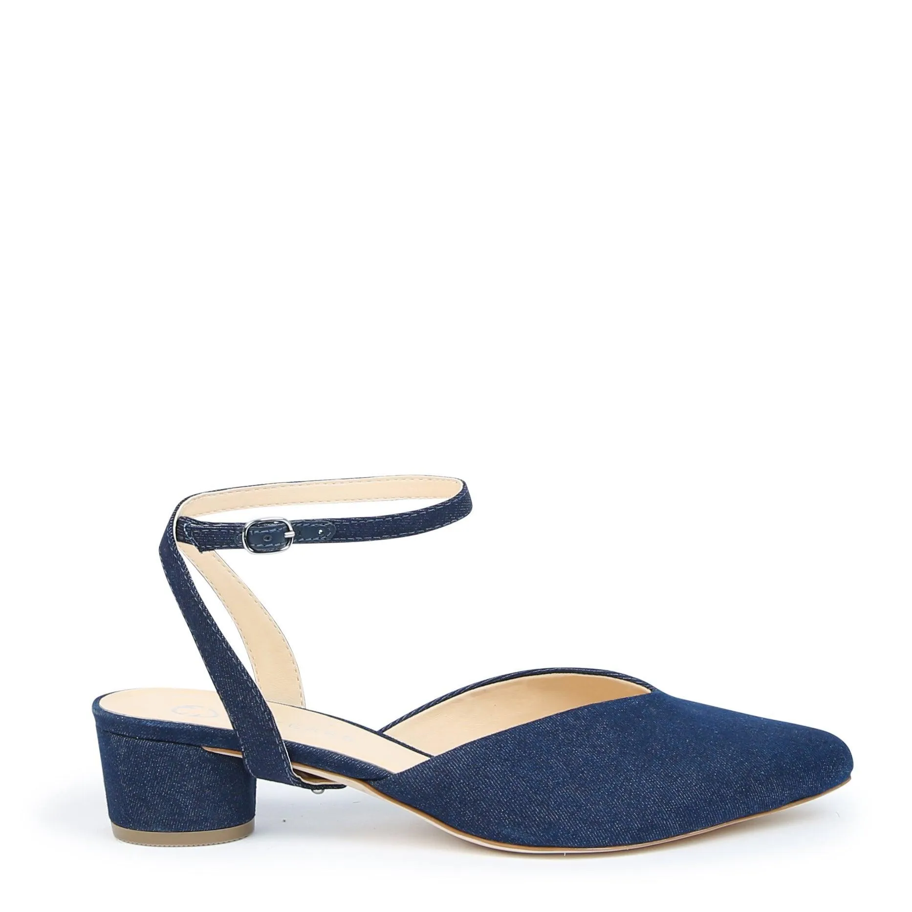 Denim V Slide   Marilyn Strap