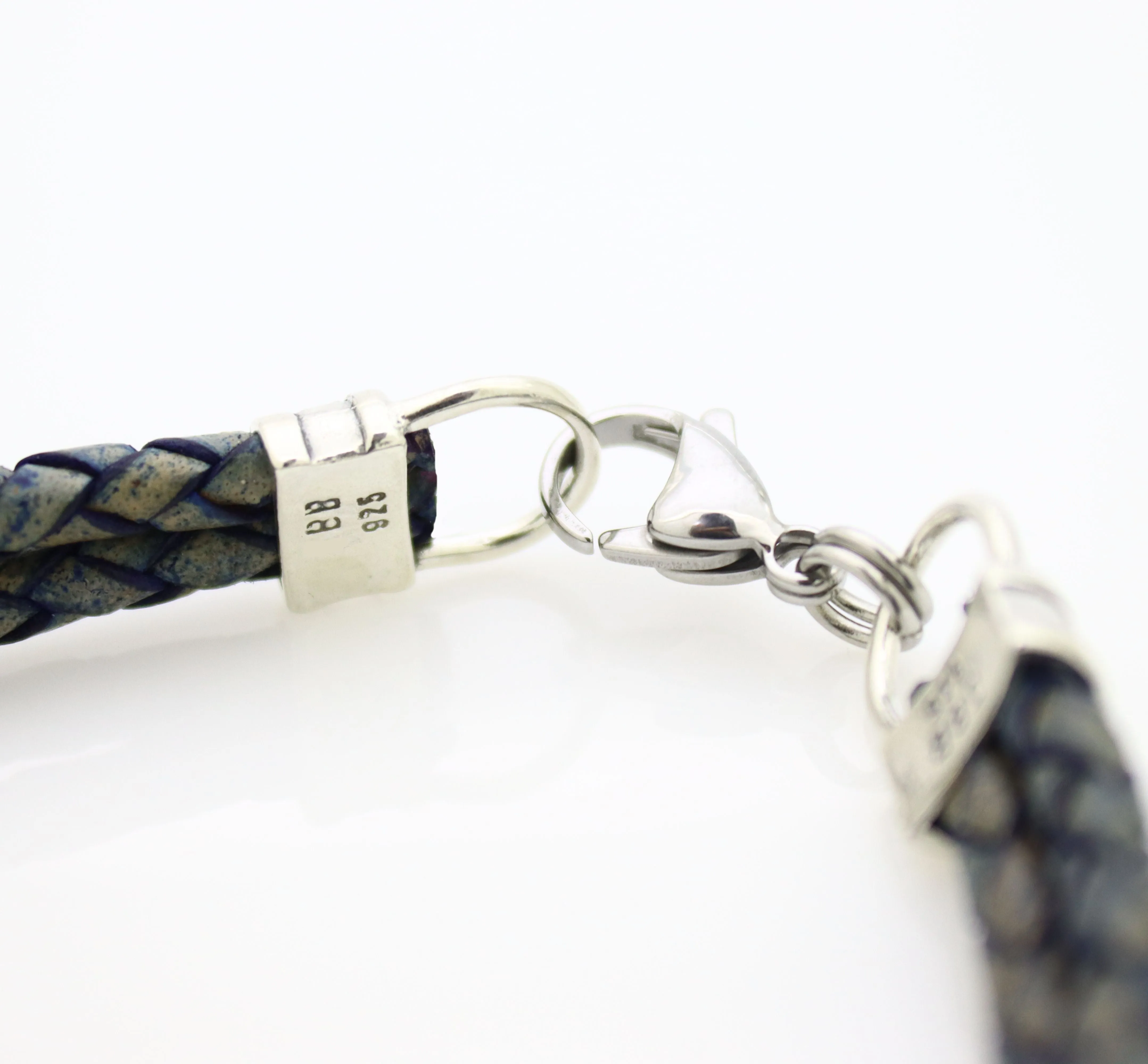 Double Layer Mens Leather Bracelet