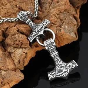 Double Mjolnir Necklace