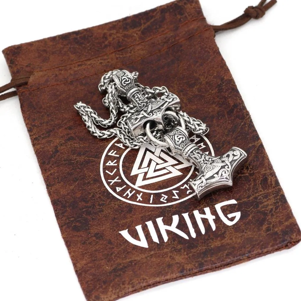 Double Mjolnir Necklace