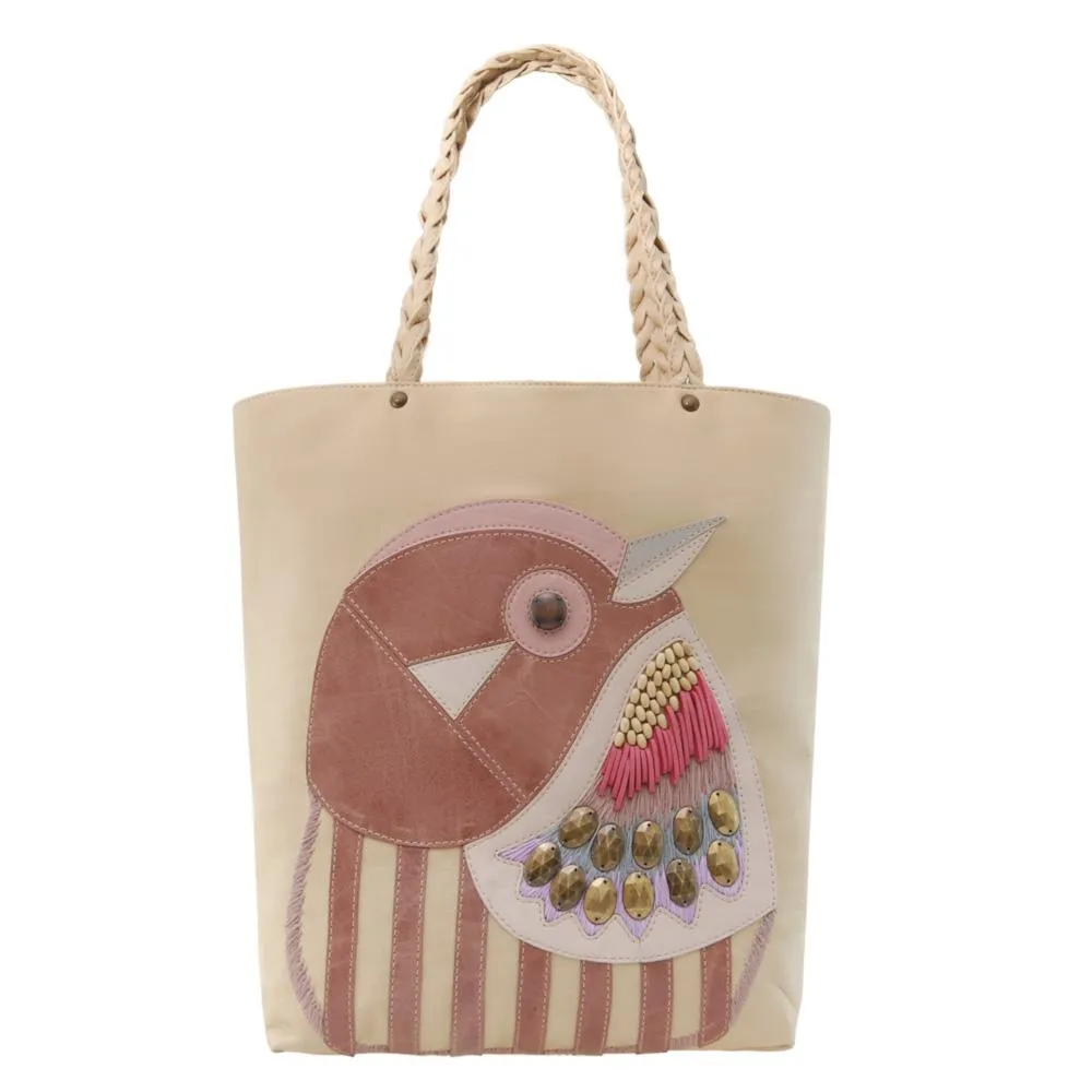 DOWITCHER Leather Applique Tote