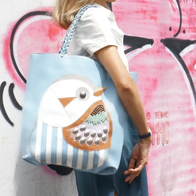 DOWITCHER Leather Applique Tote