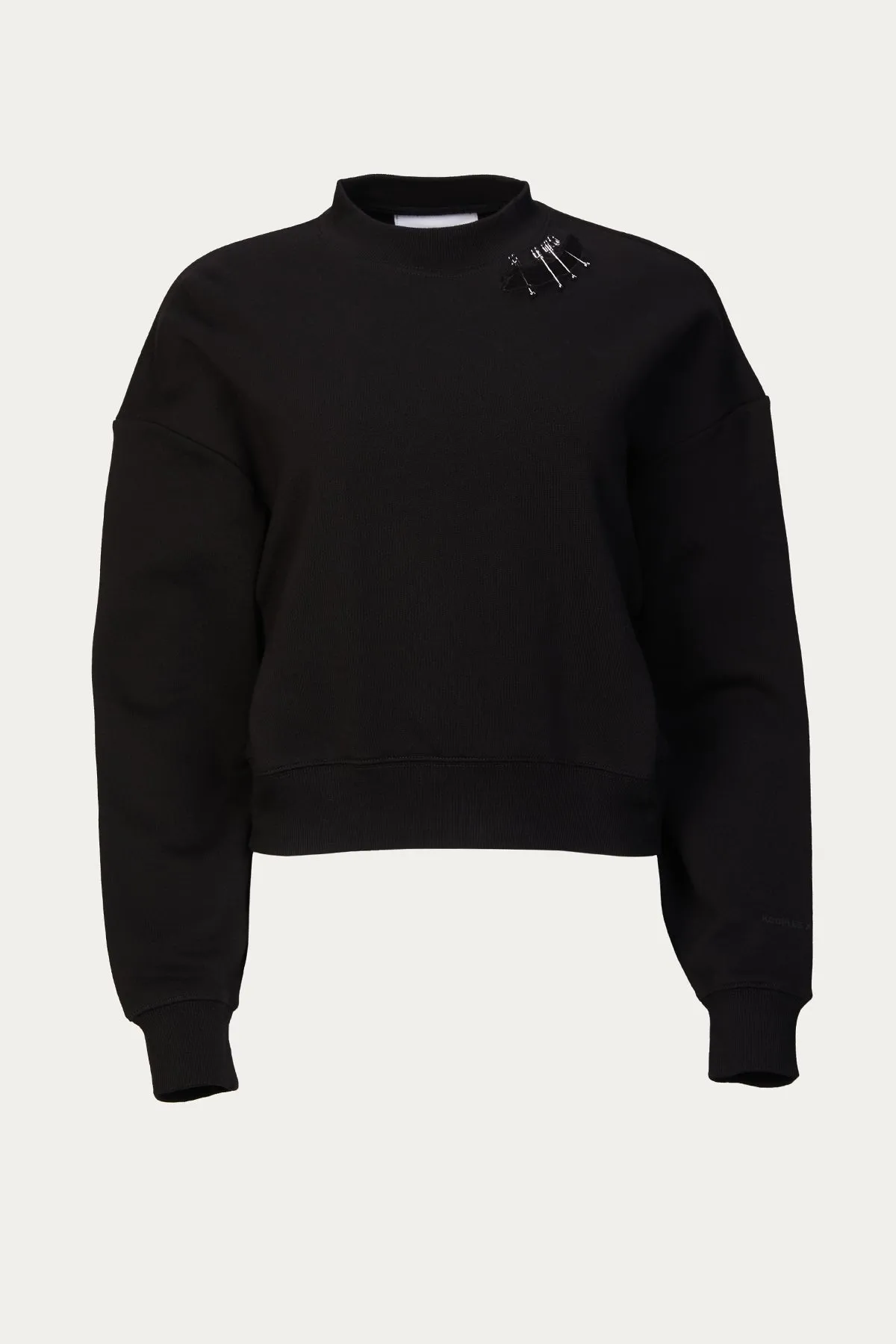 EMBELLISHED COTTON-JERSEY SWEATSHIRT
