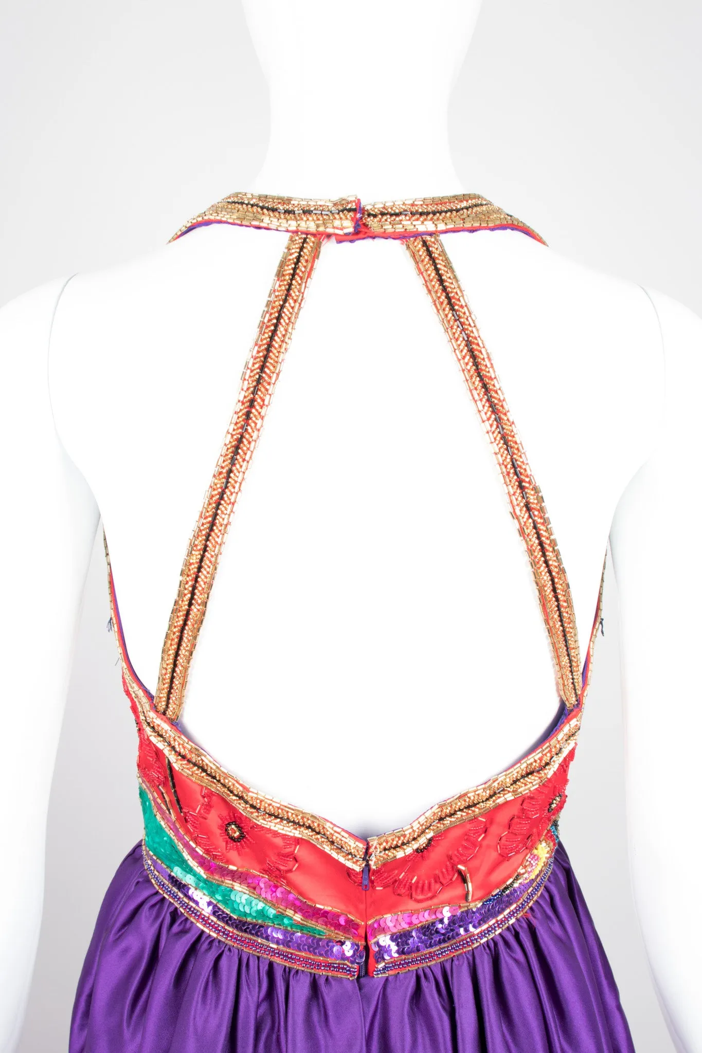 Embellished Halter Dress