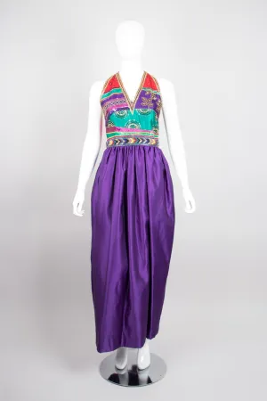 Embellished Halter Dress