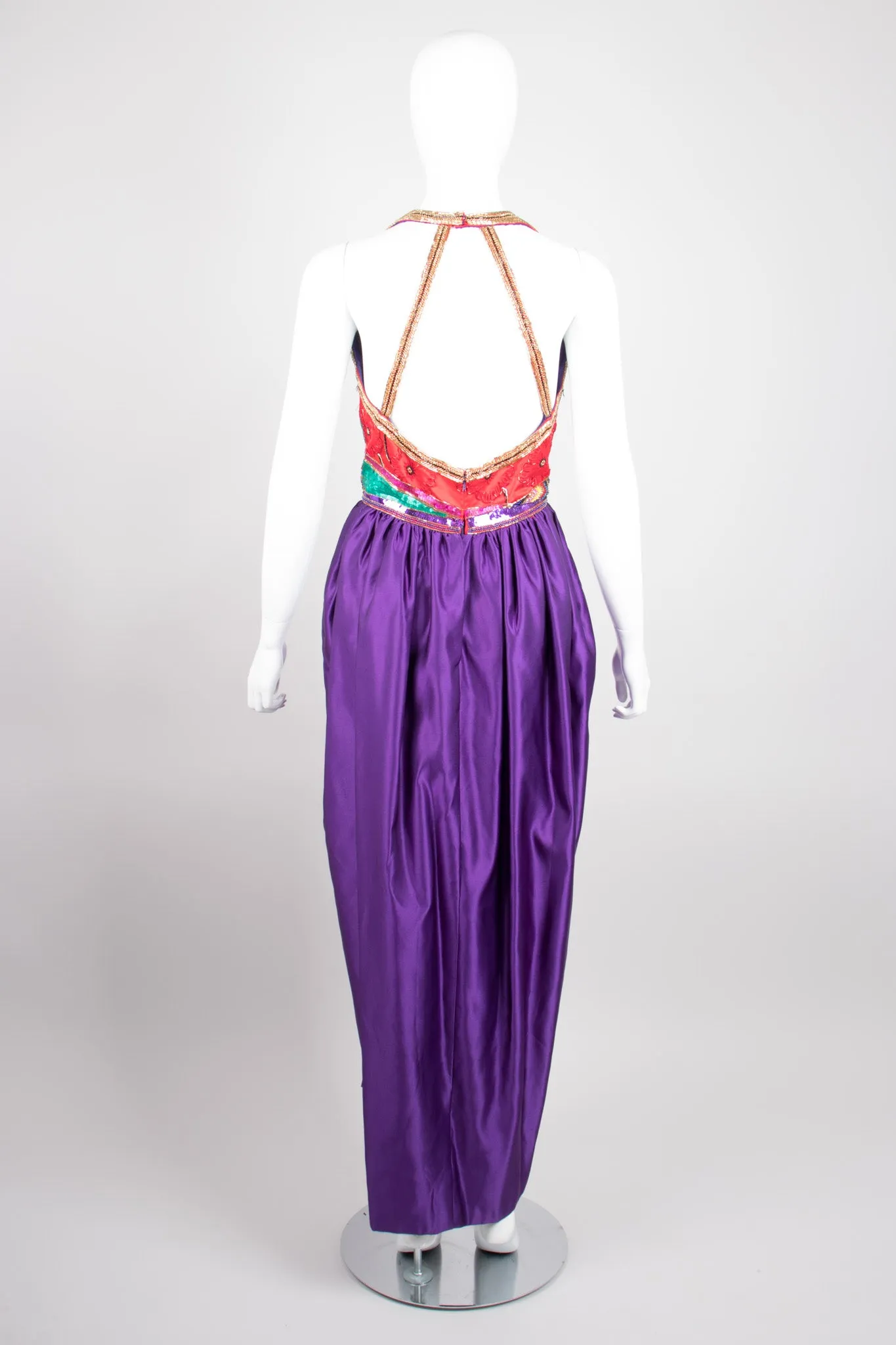 Embellished Halter Dress