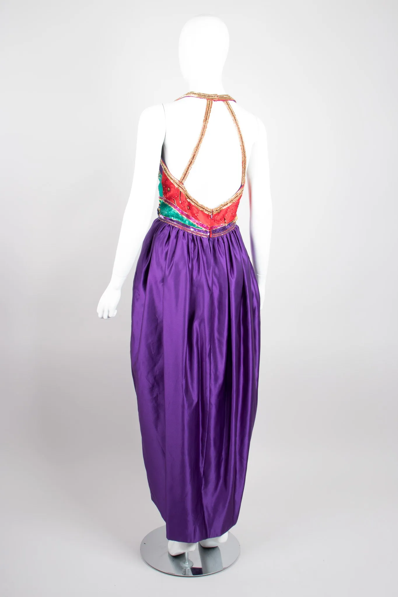 Embellished Halter Dress