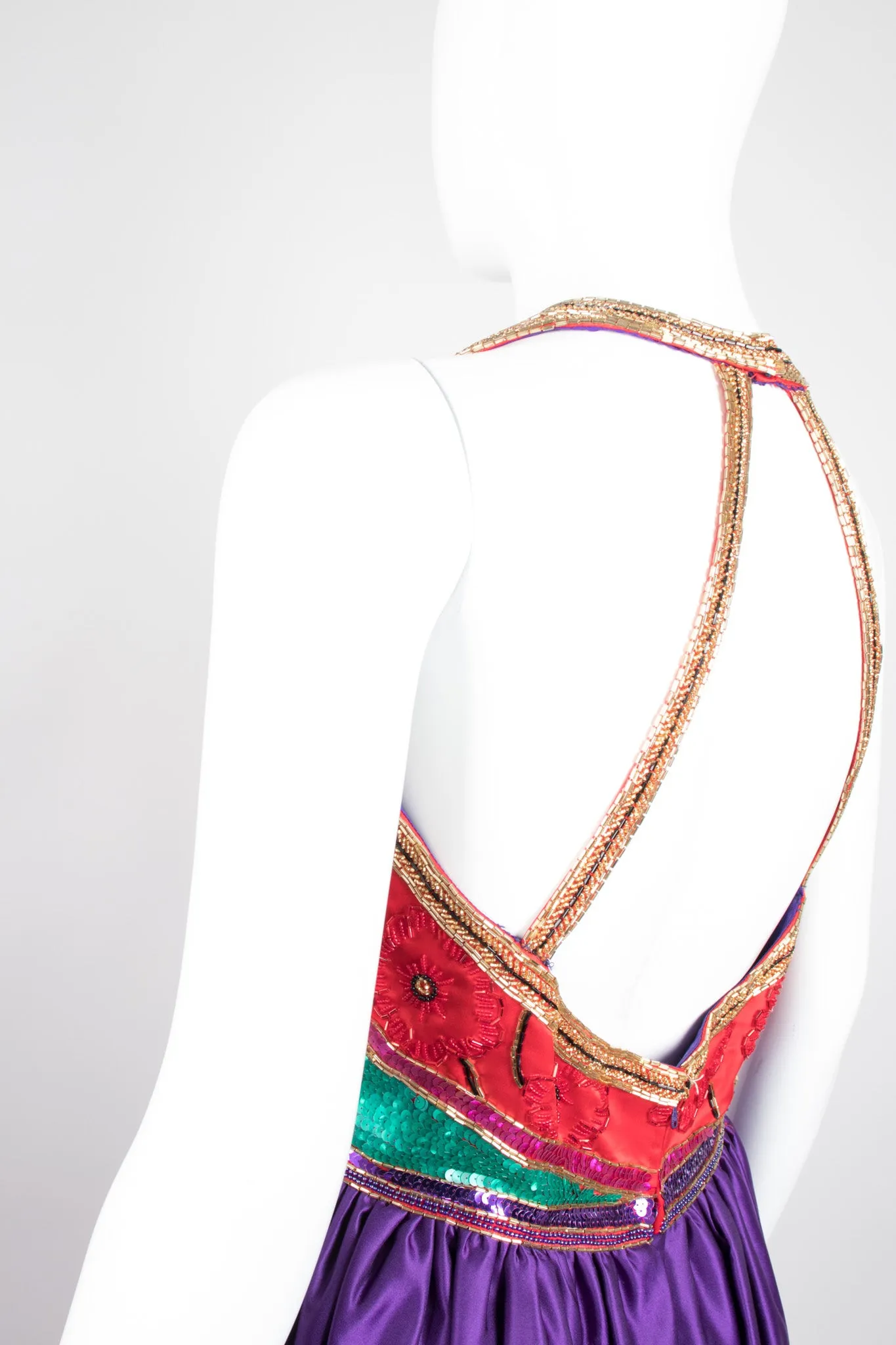 Embellished Halter Dress