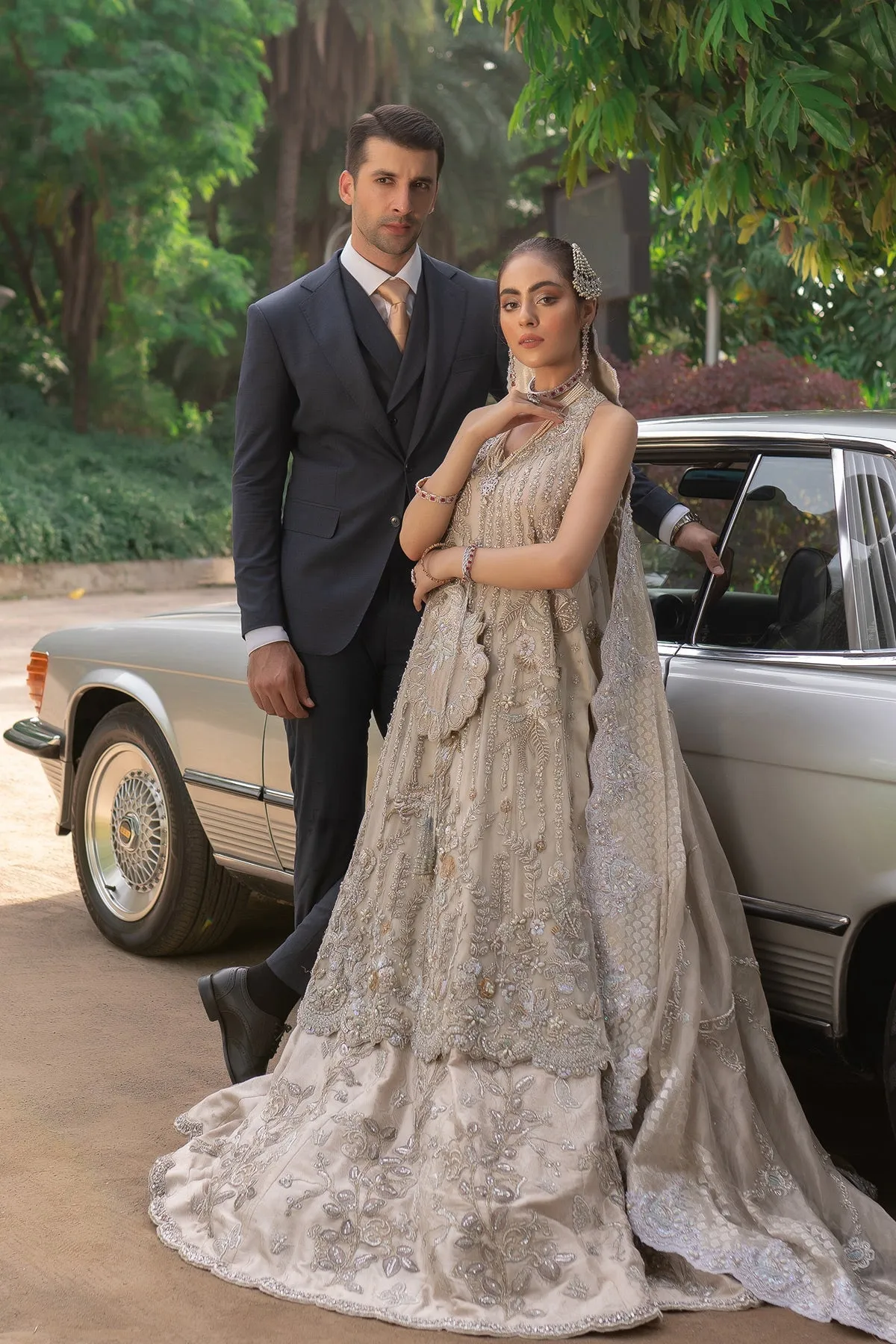 Embellished Skin Lehenga Frock for Bridal Wedding Wear