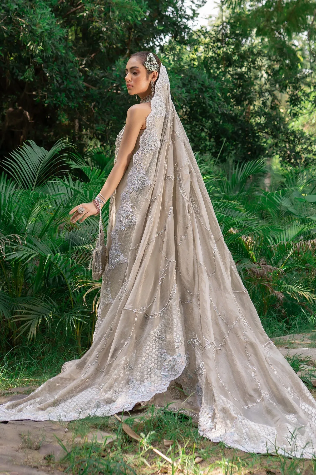 Embellished Skin Lehenga Frock for Bridal Wedding Wear