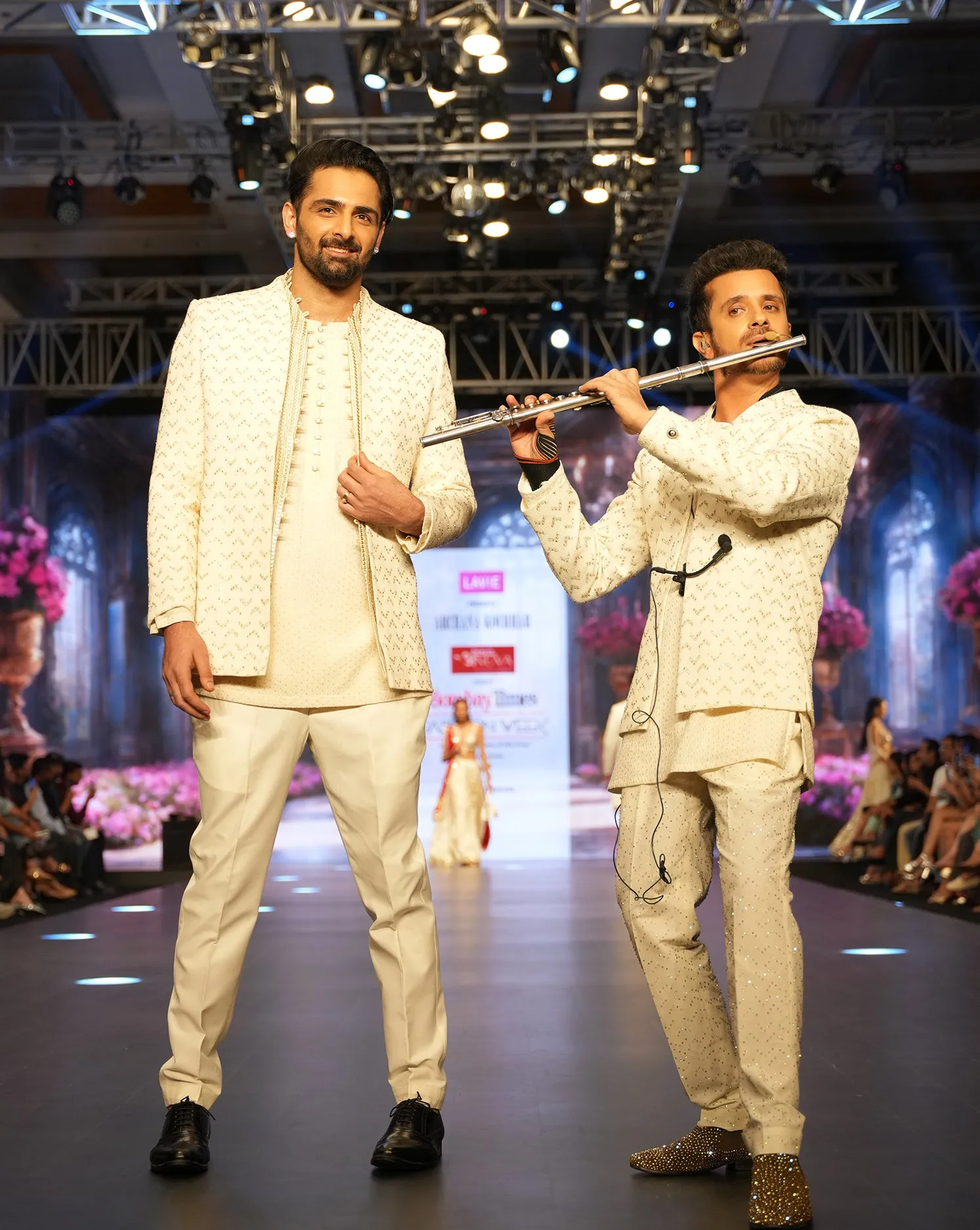 Embroidered Jacket Kurta Set