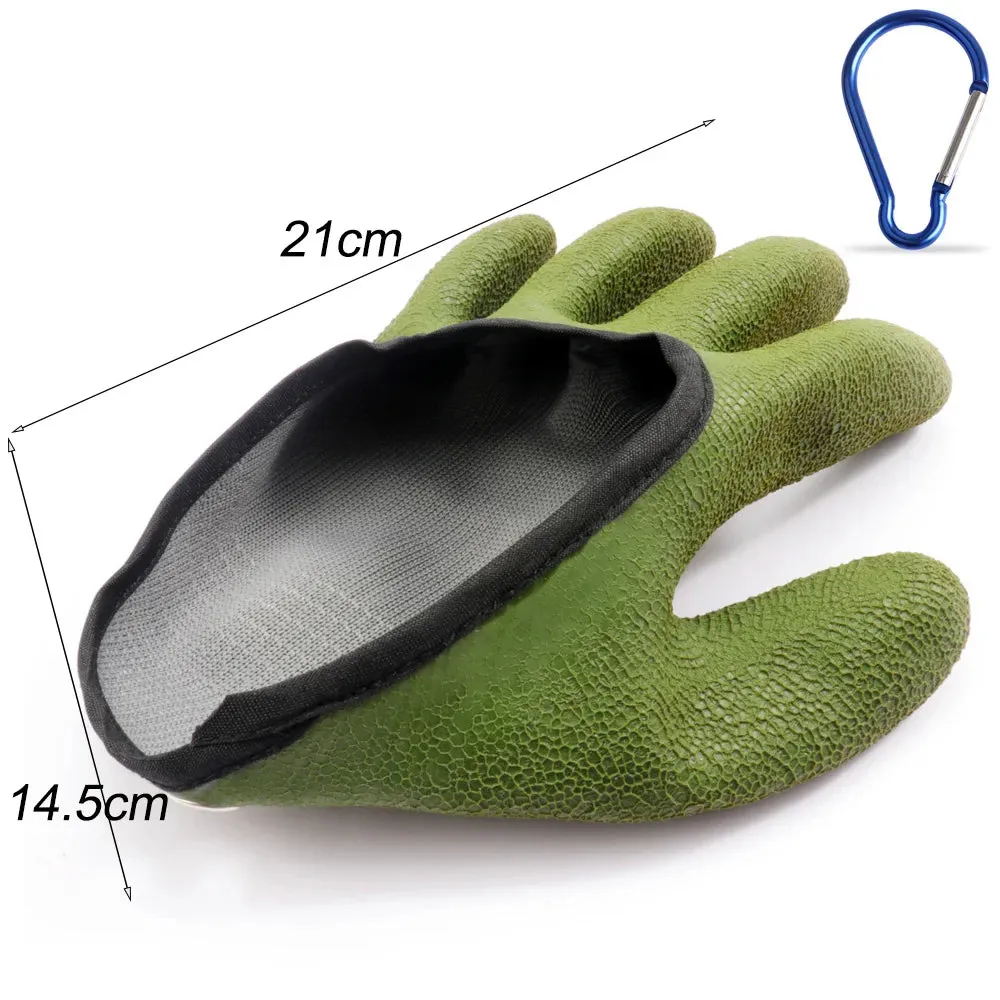 Fishing Gloves Catch Fish Anti-slip Durable Knit Full Finger Waterproof Work