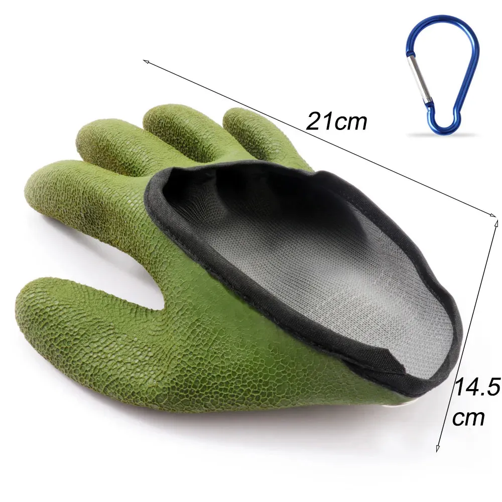 Fishing Gloves Catch Fish Anti-slip Durable Knit Full Finger Waterproof Work