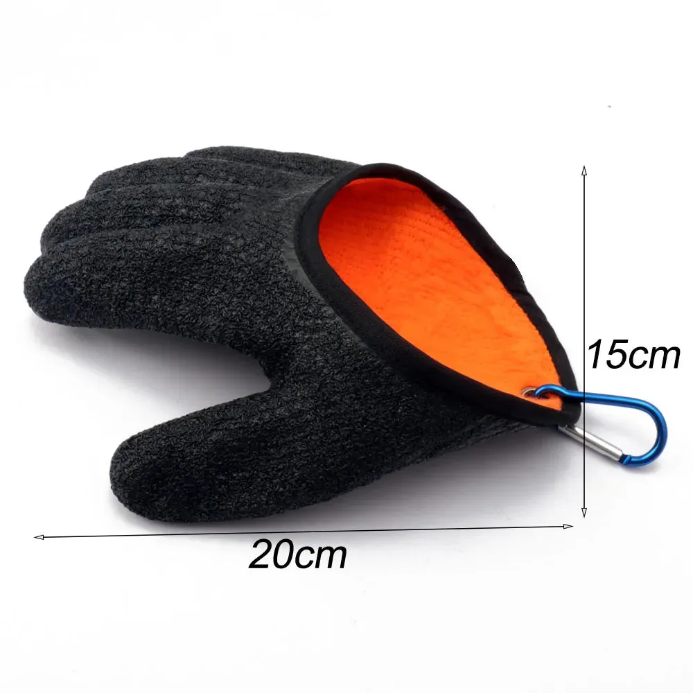 Fishing Gloves Catch Fish Anti-slip Durable Knit Full Finger Waterproof Work