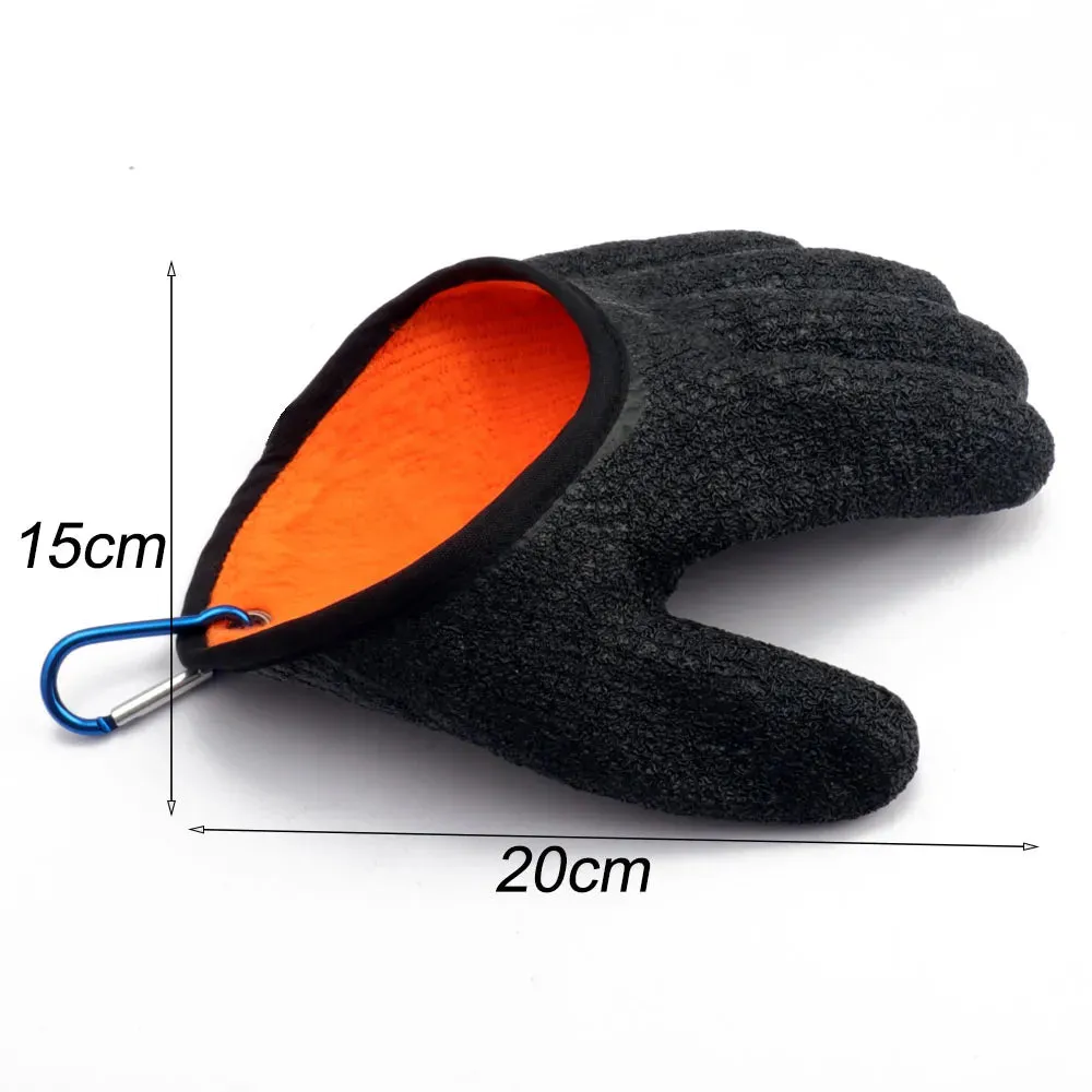 Fishing Gloves Catch Fish Anti-slip Durable Knit Full Finger Waterproof Work