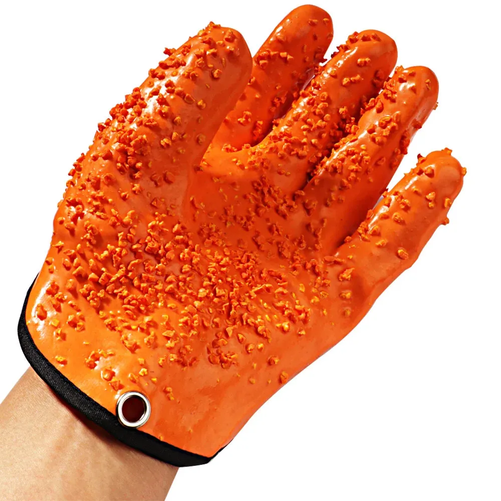 Fishing Gloves Catch Fish Anti-slip Durable Knit Full Finger Waterproof Work