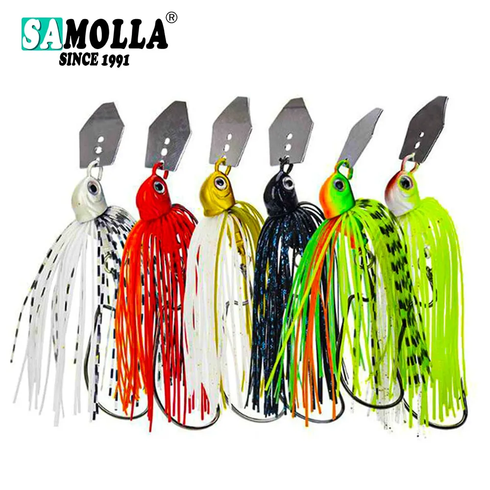 Fishing Lures Rubber Jig 2023 Weights14-17g Fishing Tackle Spinnerbait jig head Accessories Isca
