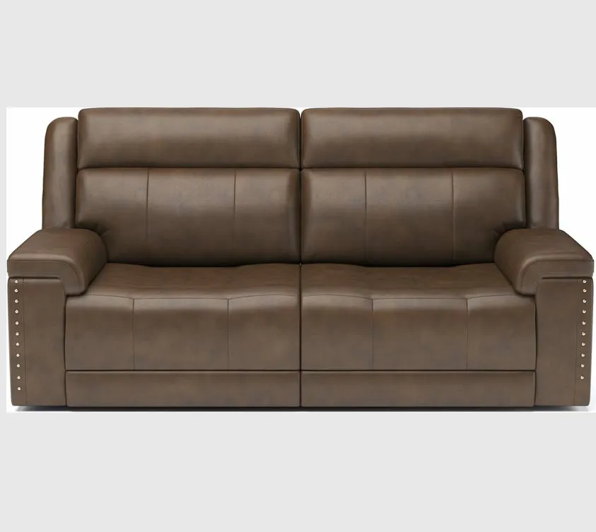 Flexsteel Yuma Power Recliner Sofa In Caramel