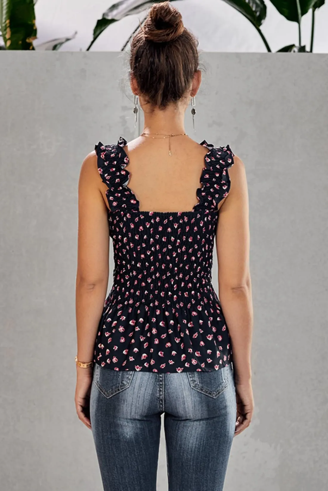 Floral Smocked Top