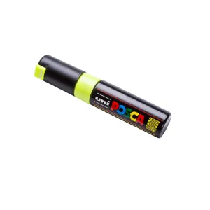 Florescent Yellow Wet Wipe Marker Pen