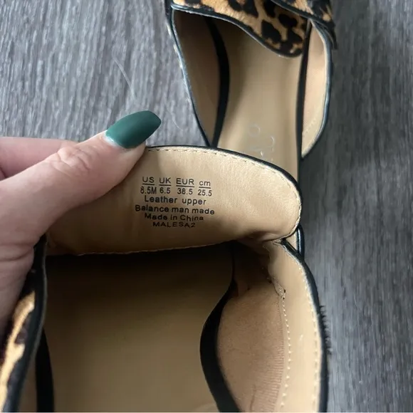 Franco Sarto Cheetah Print Mules