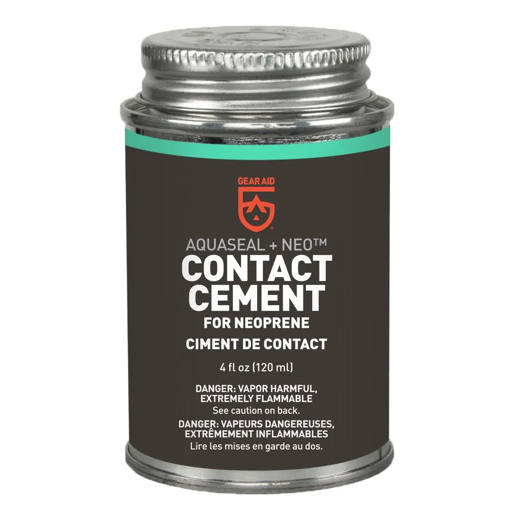 Gear Aid Aquaseal Neo Neoprene Contact Cement - 1.5 Oz And 4 Oz