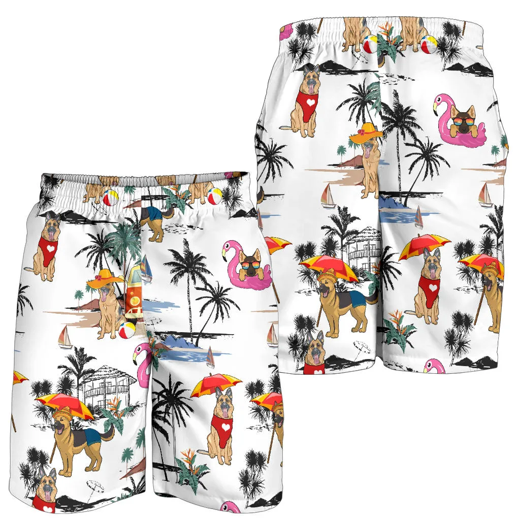 German Shepherd-Summer Beach Mens Shorts