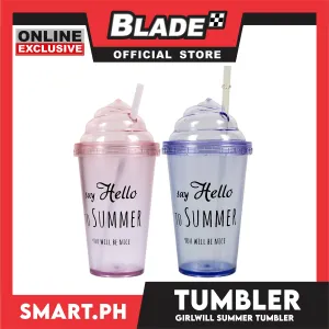 Gifts Tumbler Summer Design With Straw AP1502
