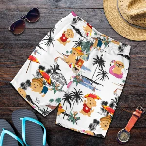 Golden Retriever-Summer Beach Mens Shorts
