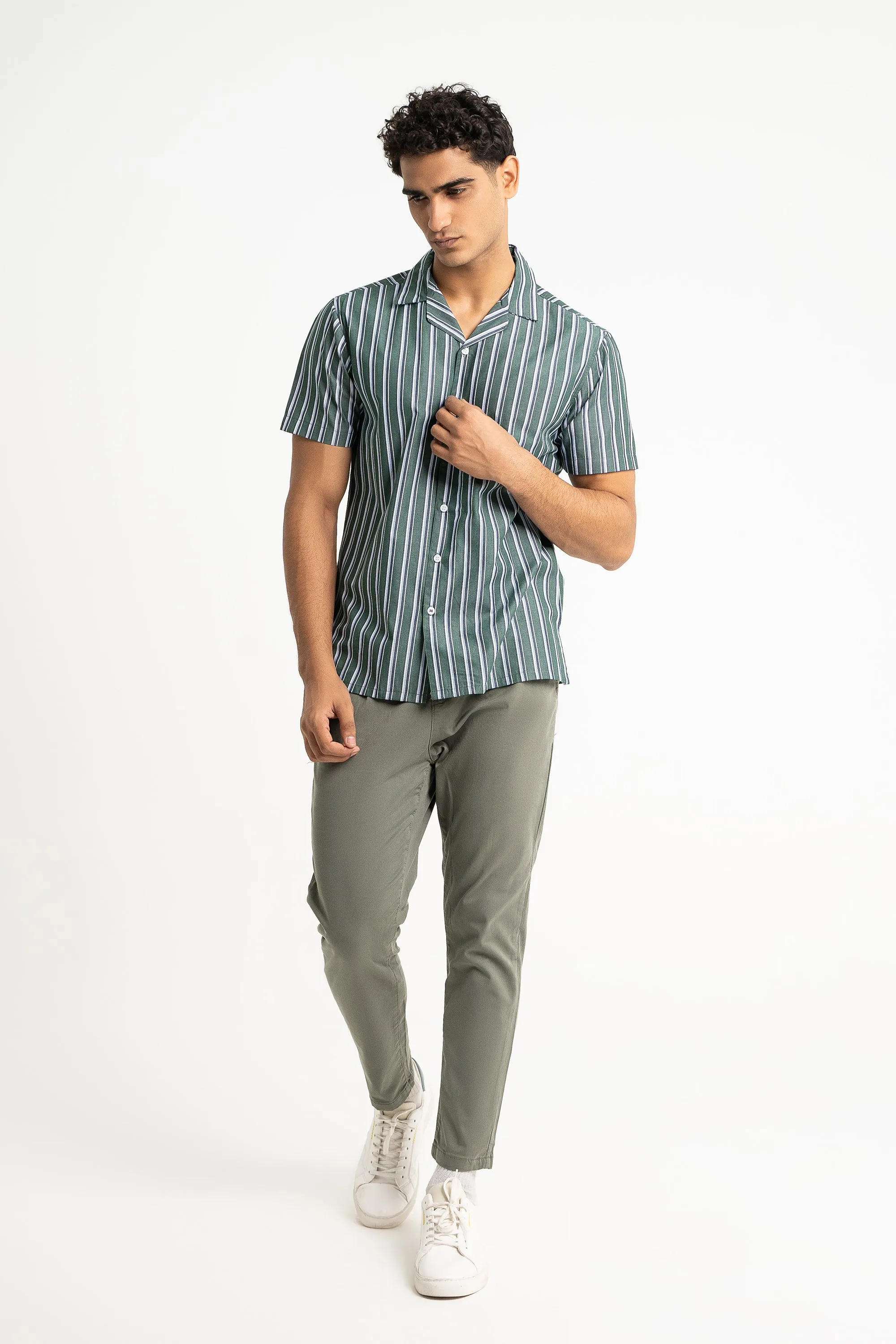 Green Digital Printed Shirt