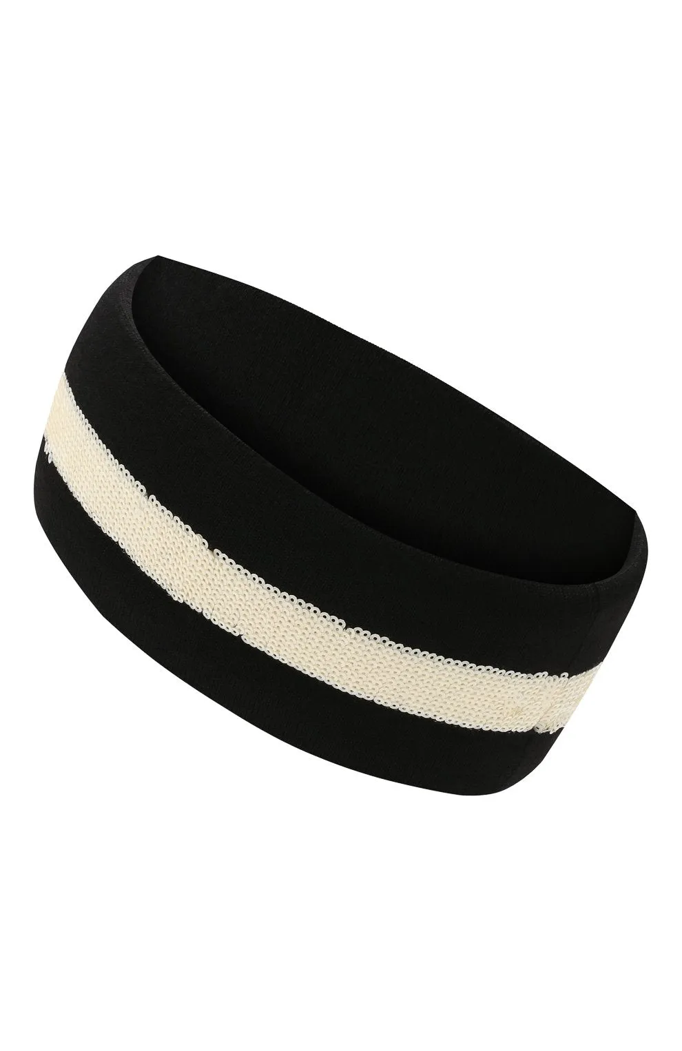 Gucci Sequin Embellished GG Headband in Black and White