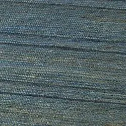 Hand-knotted All-Natural Oceans Blue Hemp Rug (5' x 8')