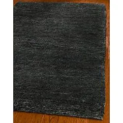 Hand-knotted Vegetable Dye Solo Liquorice Hemp Rug (5' x 8')