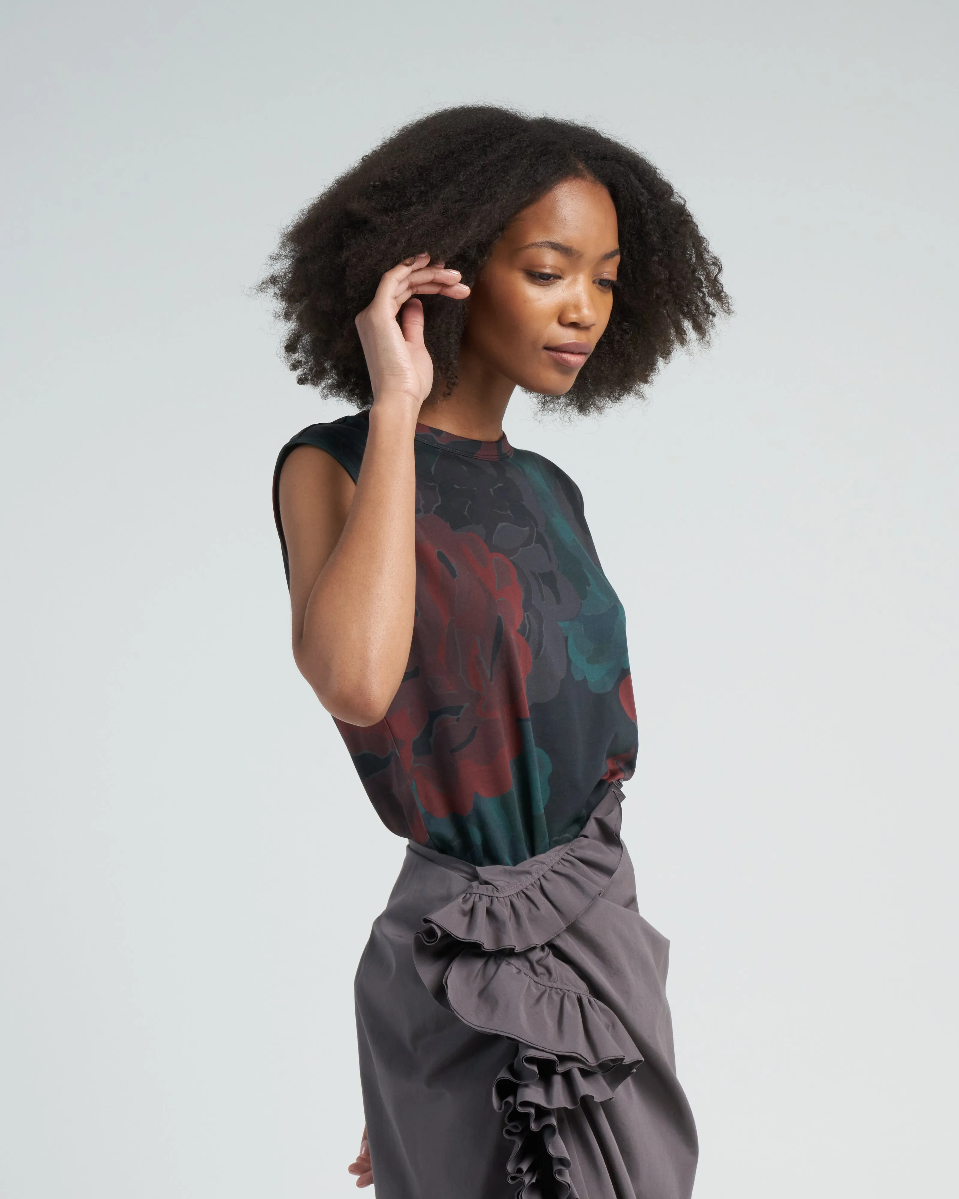 hendel top - burgundy