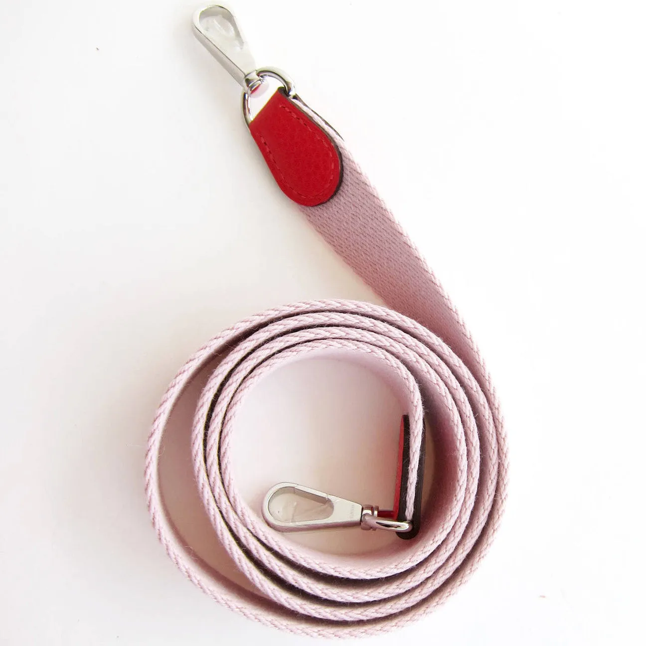 Hermes Rouge Pivoine Evelyne Rose Sakura Canvas Strap TPM