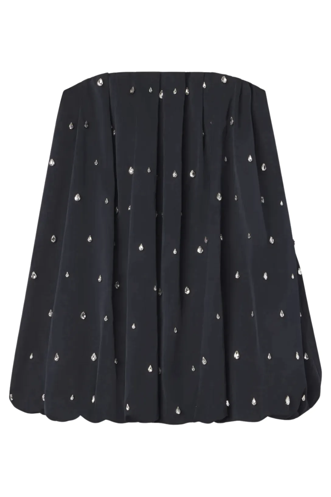 Holly Strapless Embellished Mini Dress | Black