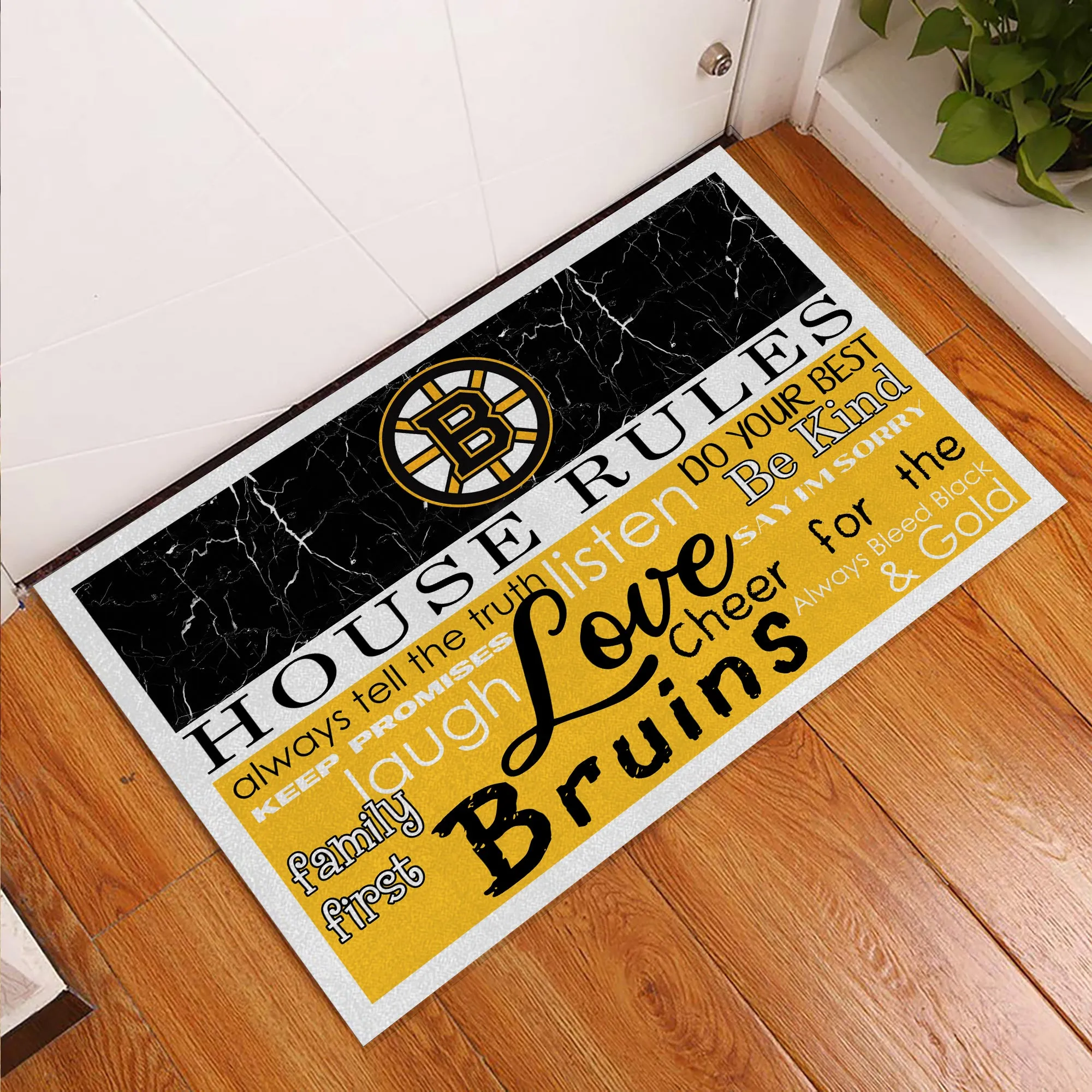House Rules - Anti Slip Indoor Doormat - BTBR