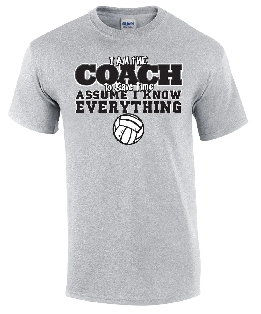 I AM THE COACH Volleyball T-shirt