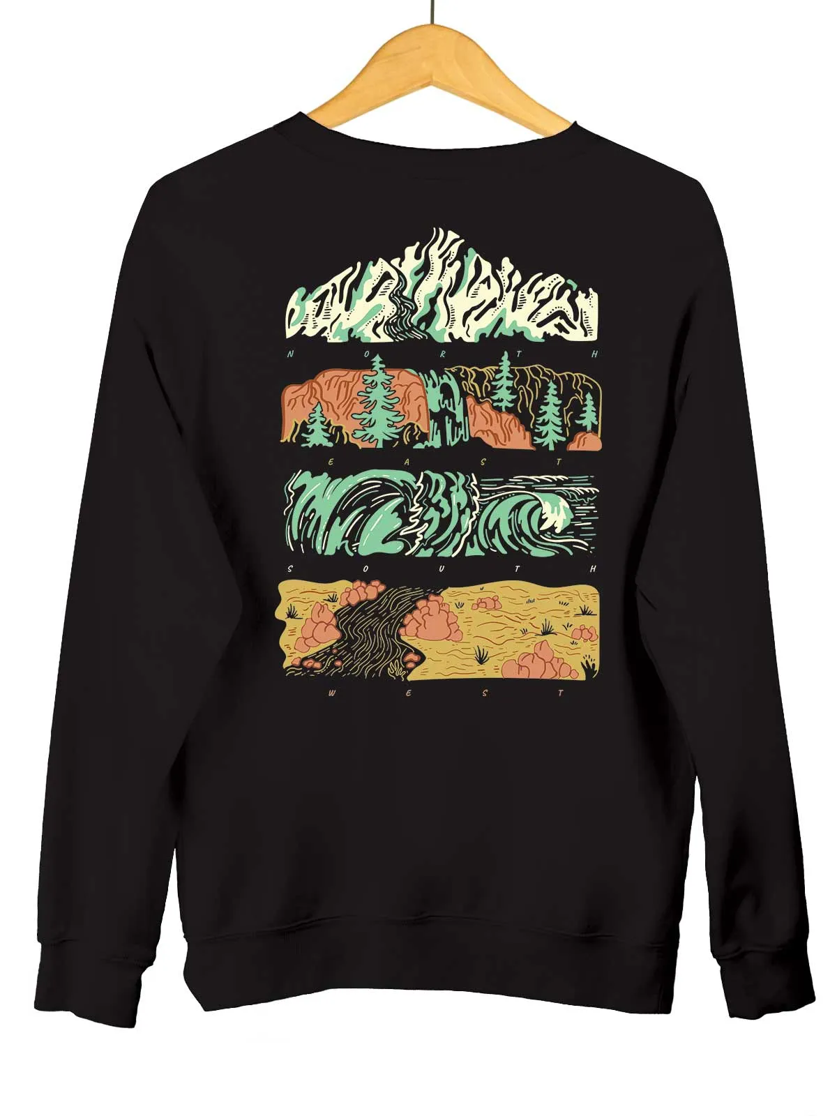 Indian at heart | Back Printed Unisex Sweatshirt