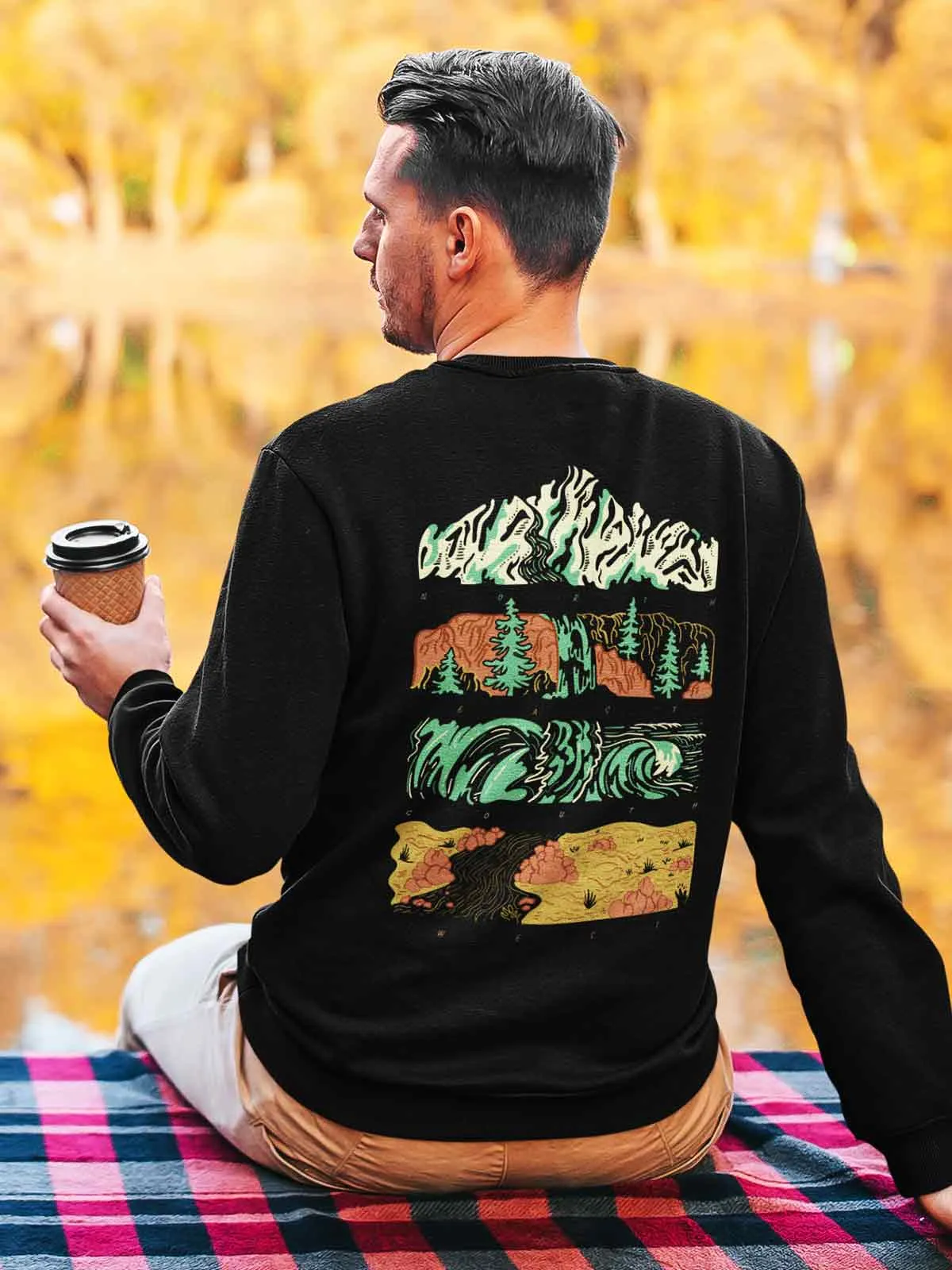 Indian at heart | Back Printed Unisex Sweatshirt