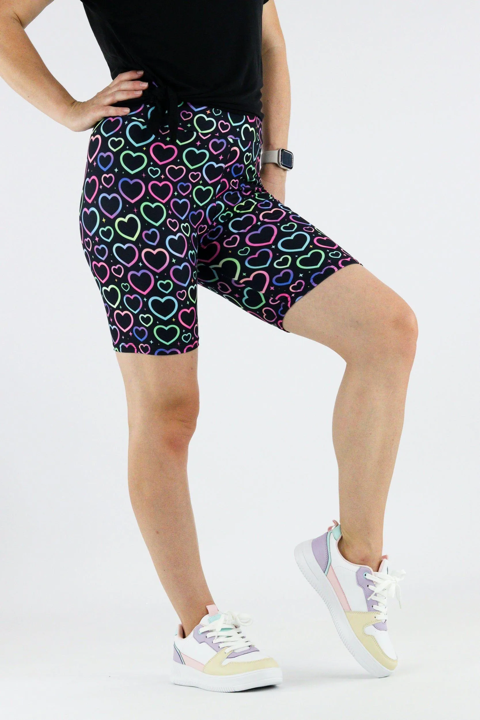 Iridescent Love - Casual Mid Shorts