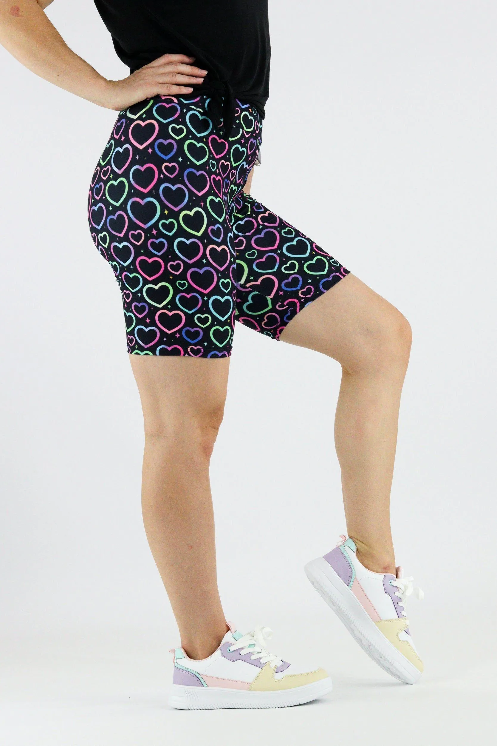 Iridescent Love - Casual Mid Shorts