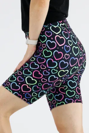Iridescent Love - Casual Mid Shorts